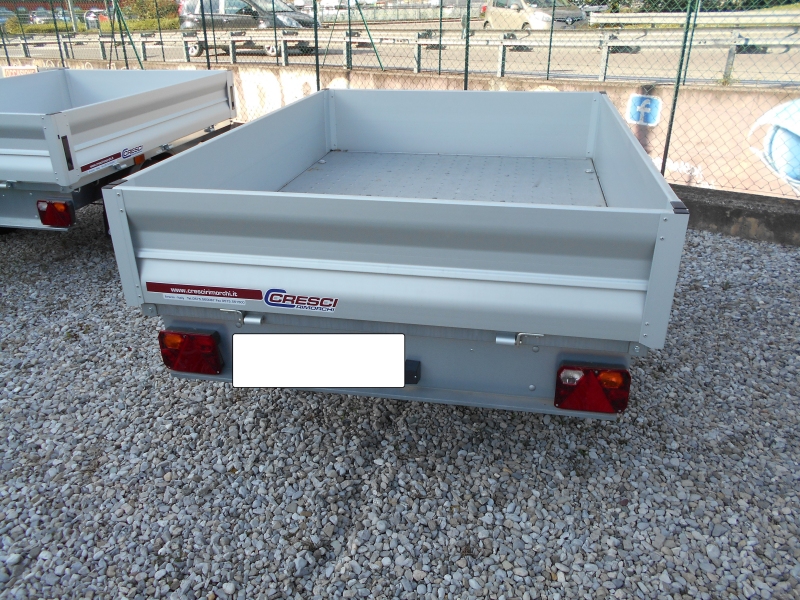 CRESCI RIMORCHI A6LA IN ALLUMINIO 4 SPONDE APRIBILI Immagine 2
