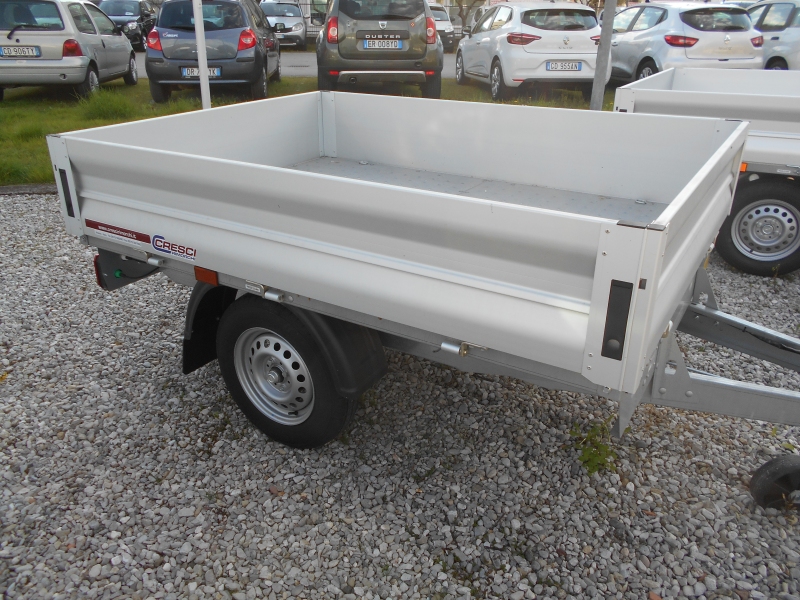 CRESCI RIMORCHI A6LA IN ALLUMINIO 4 SPONDE APRIBILI Immagine 3