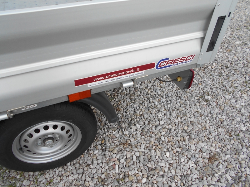CRESCI RIMORCHI A6LA IN ALLUMINIO 4 SPONDE APRIBILI Immagine 6