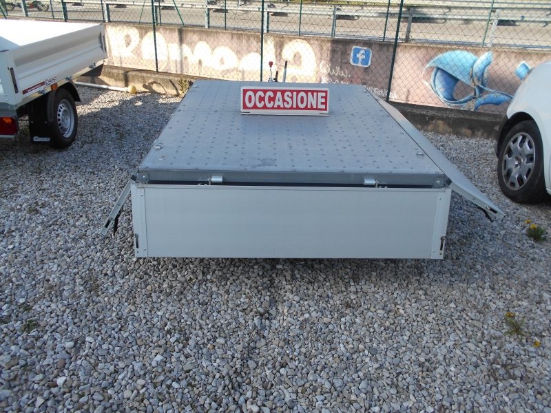 CRESCI RIMORCHI A6LA IN ALLUMINIO 4 SPONDE APRIBILI Immagine 9
